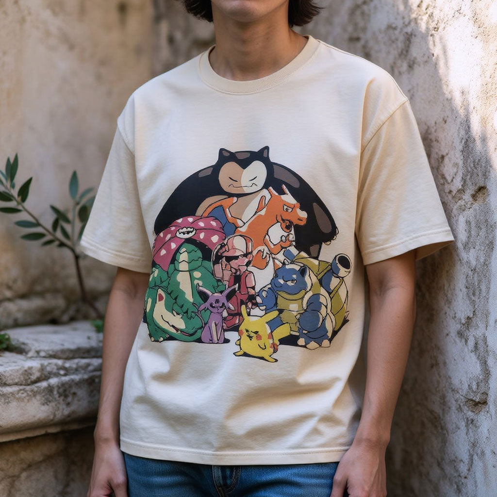 The Original Pok¡§|mon Unisex Vintage Washed Tee