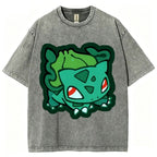 Cute Bulbasaur Unisex Vintage Washed Tee