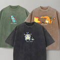 Cute Parent & Kid Pokemon Family Collection Vintage T-Shirt