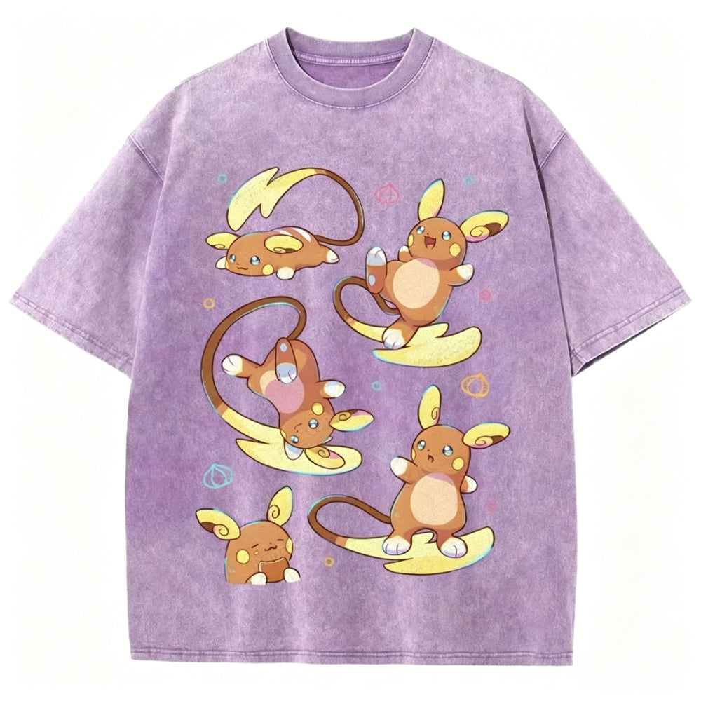 Raichu Possesses Electricity And Superpowers Unisex Vintage Tee