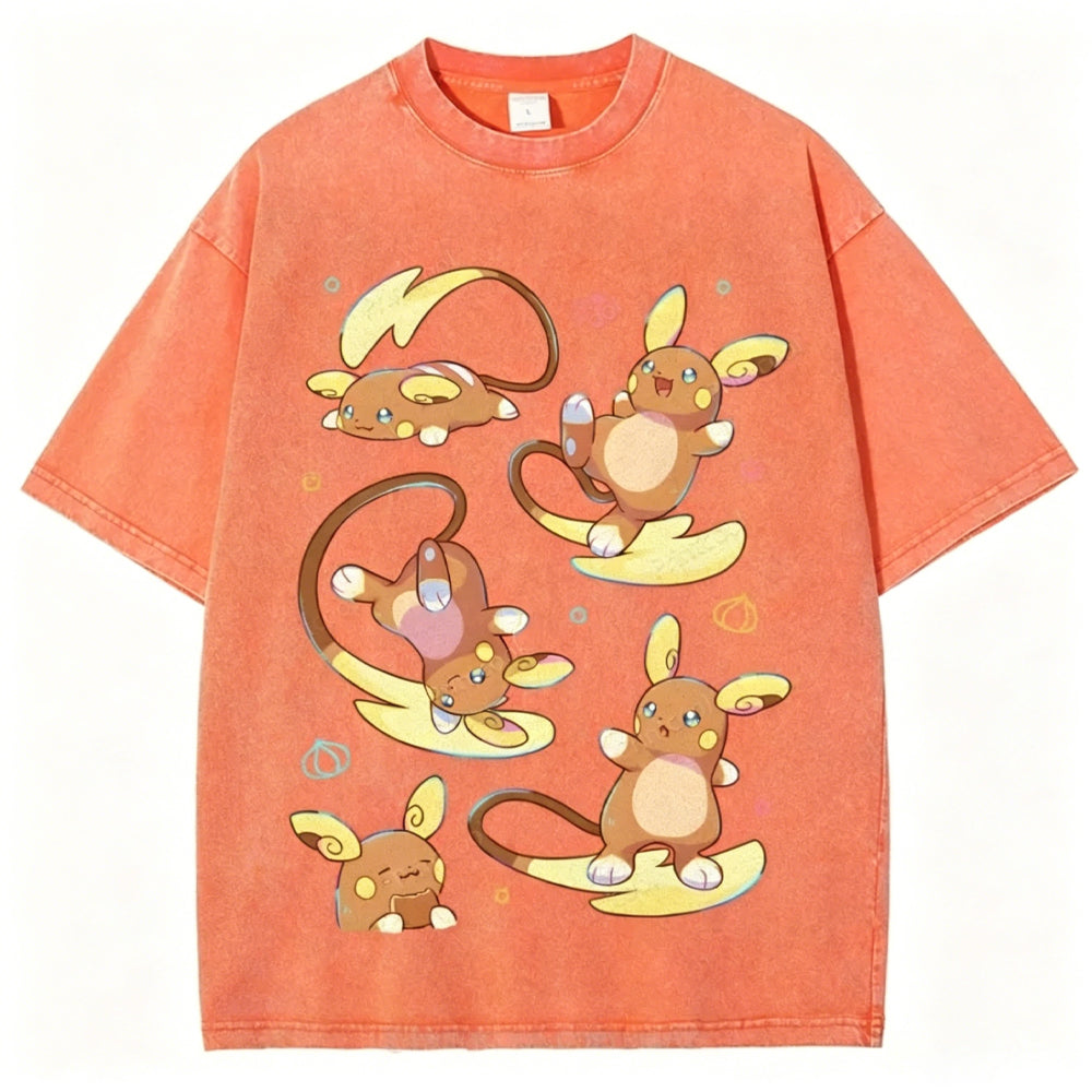 Raichu Possesses Electricity And Superpowers Unisex Vintage Tee