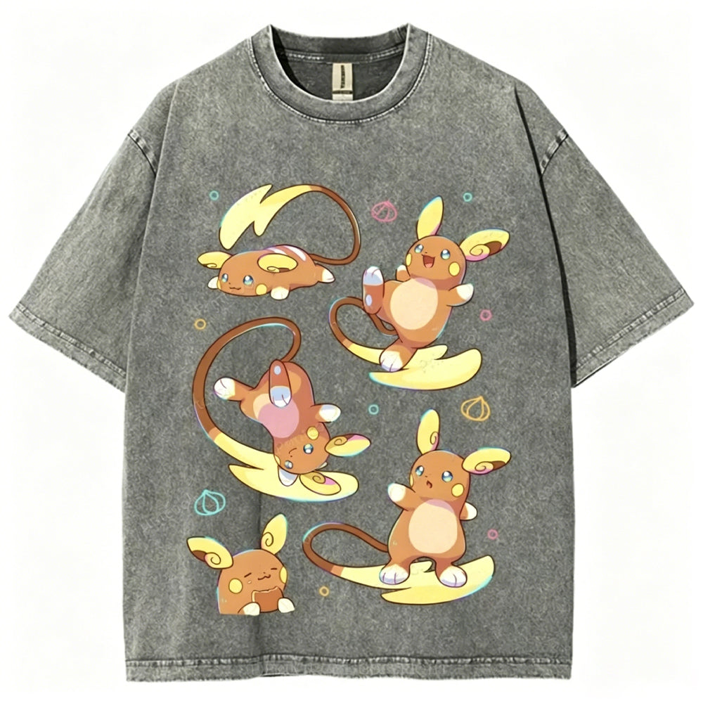 Raichu Possesses Electricity And Superpowers Unisex Vintage Tee