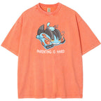 Parenting Is Hard Mudkip Parent Vintage Washed T-Shirt