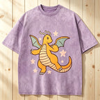 Pok¡§|mon Dragonite Unisex Vintage Washed Tee