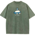 Cute Parent & Kid Snorlax Vintage Washed T-Shirt