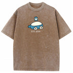 Cute Parent & Kid Snorlax Vintage Washed T-Shirt
