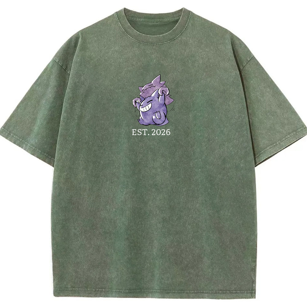 Cute Parent & Kid Haunter Gengar Hug Vintage T-Shirt