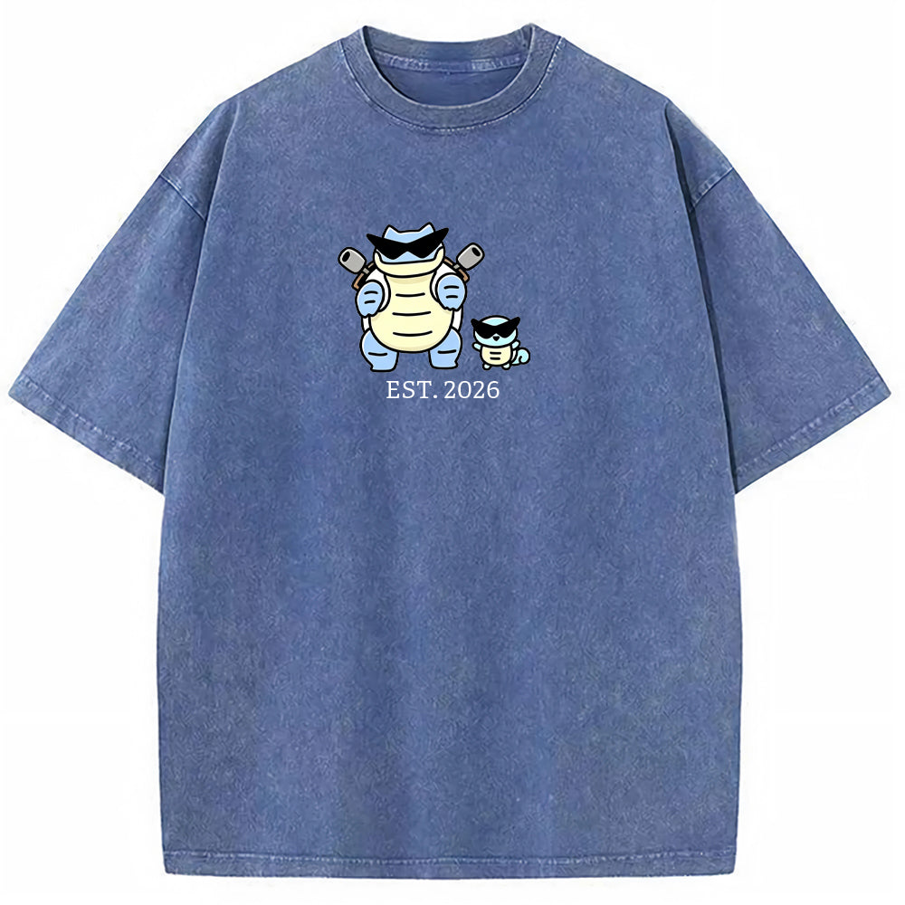 Cute Parent & Kid Blastoise Vintage T-Shirt