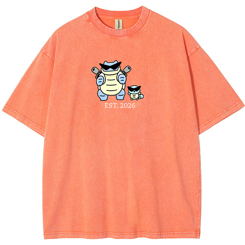 Cute Parent & Kid Blastoise Vintage T-Shirt