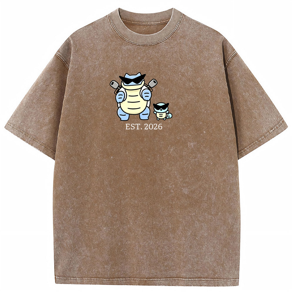Cute Parent & Kid Blastoise Vintage T-Shirt