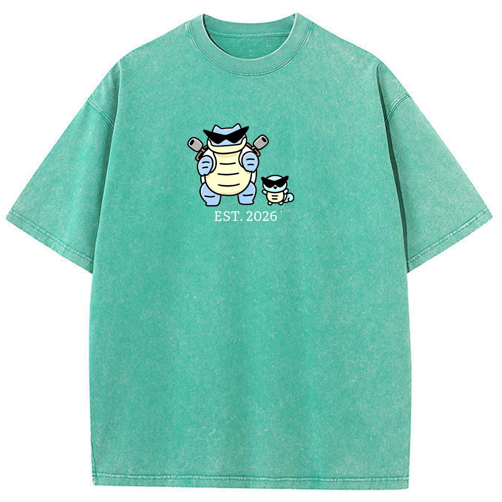 Cute Parent & Kid Blastoise Vintage T-Shirt