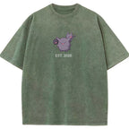 Cute Parent & Kid Gastly Haunter Gengar Cartoon Vintage T-Shirt