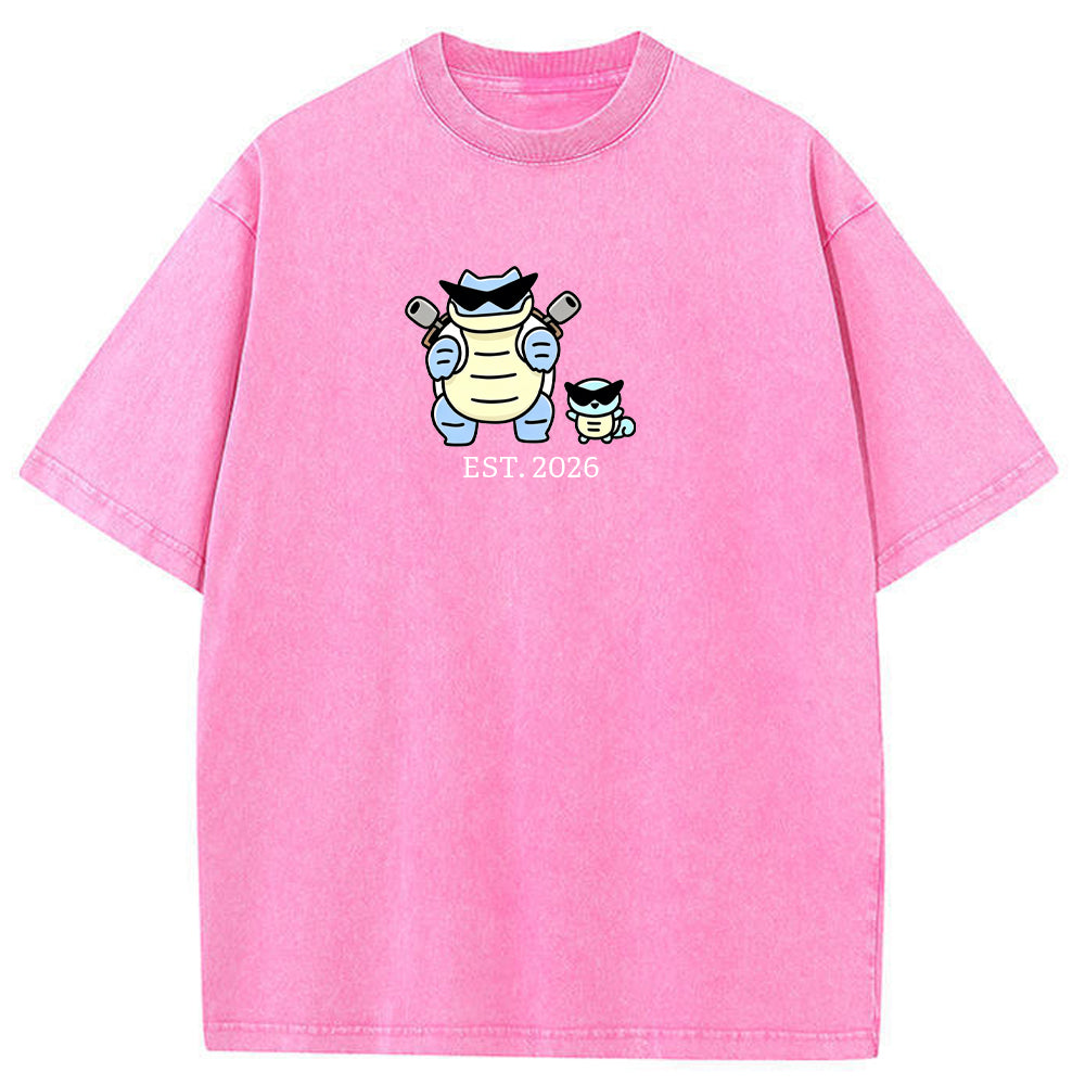 Cute Parent & Kid Blastoise Vintage T-Shirt