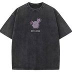 Cute Parent & Kid Gastly Haunter Gengar Cartoon Vintage T-Shirt