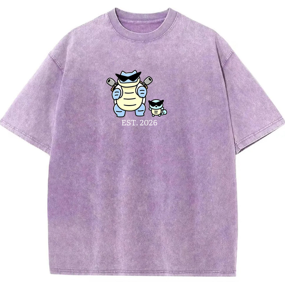 Cute Parent & Kid Blastoise Vintage T-Shirt