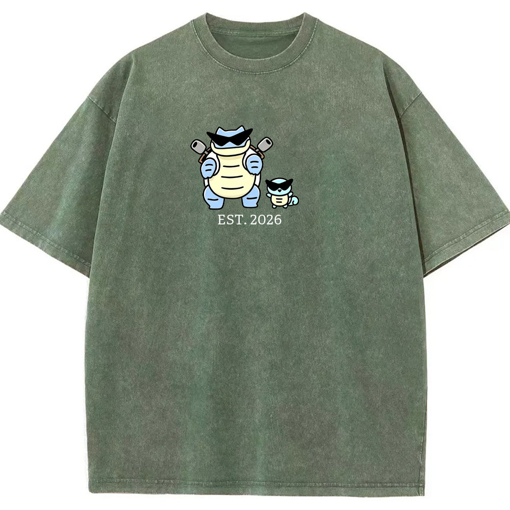 Cute Parent & Kid Blastoise Vintage T-Shirt