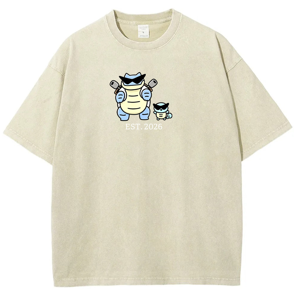 Cute Parent & Kid Blastoise Vintage T-Shirt