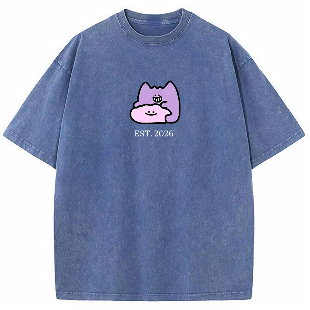 Cute Parent & Kid Gastly Haunter Vintage T-Shirt