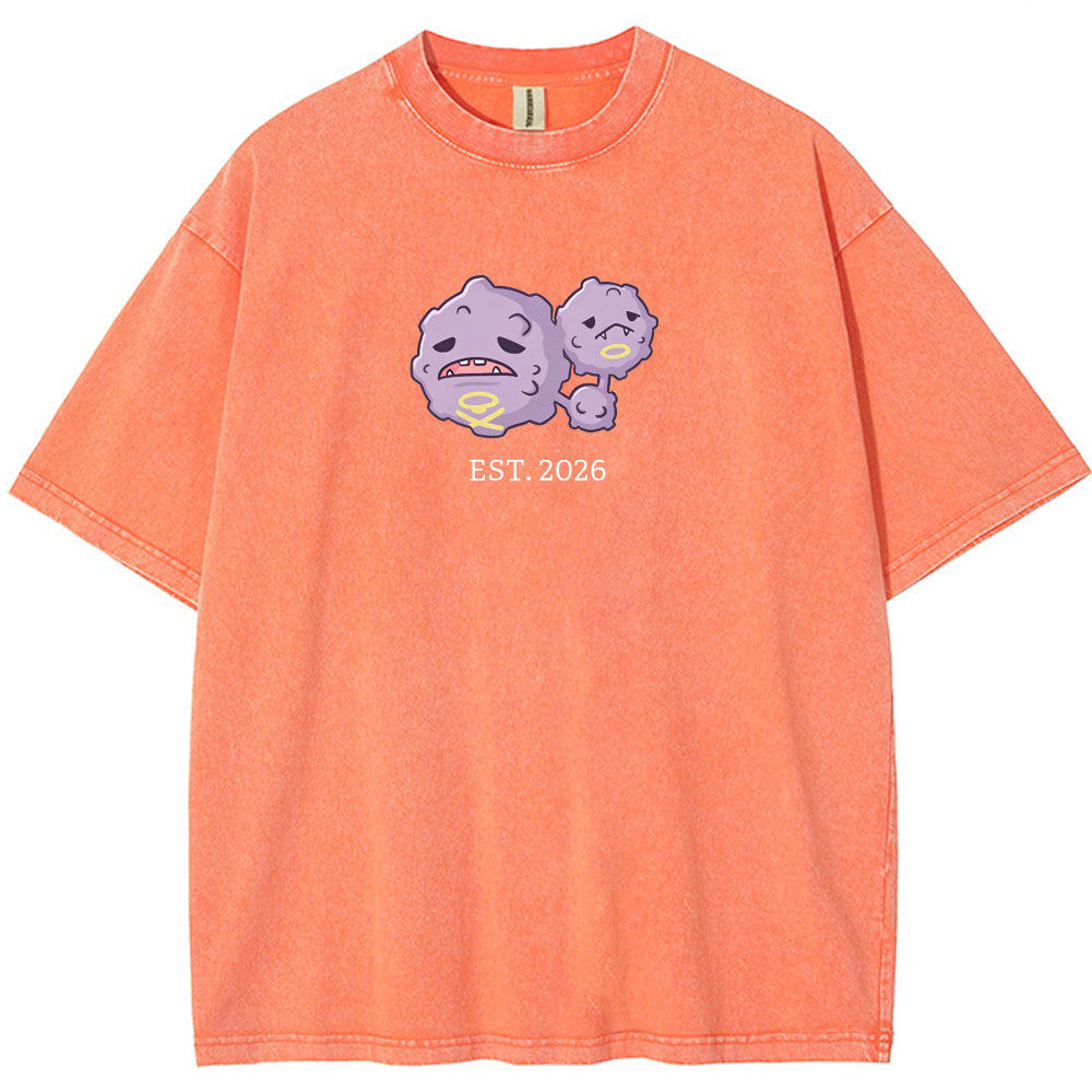 Cute Parent & Kid Weezing Vintage T-Shirt