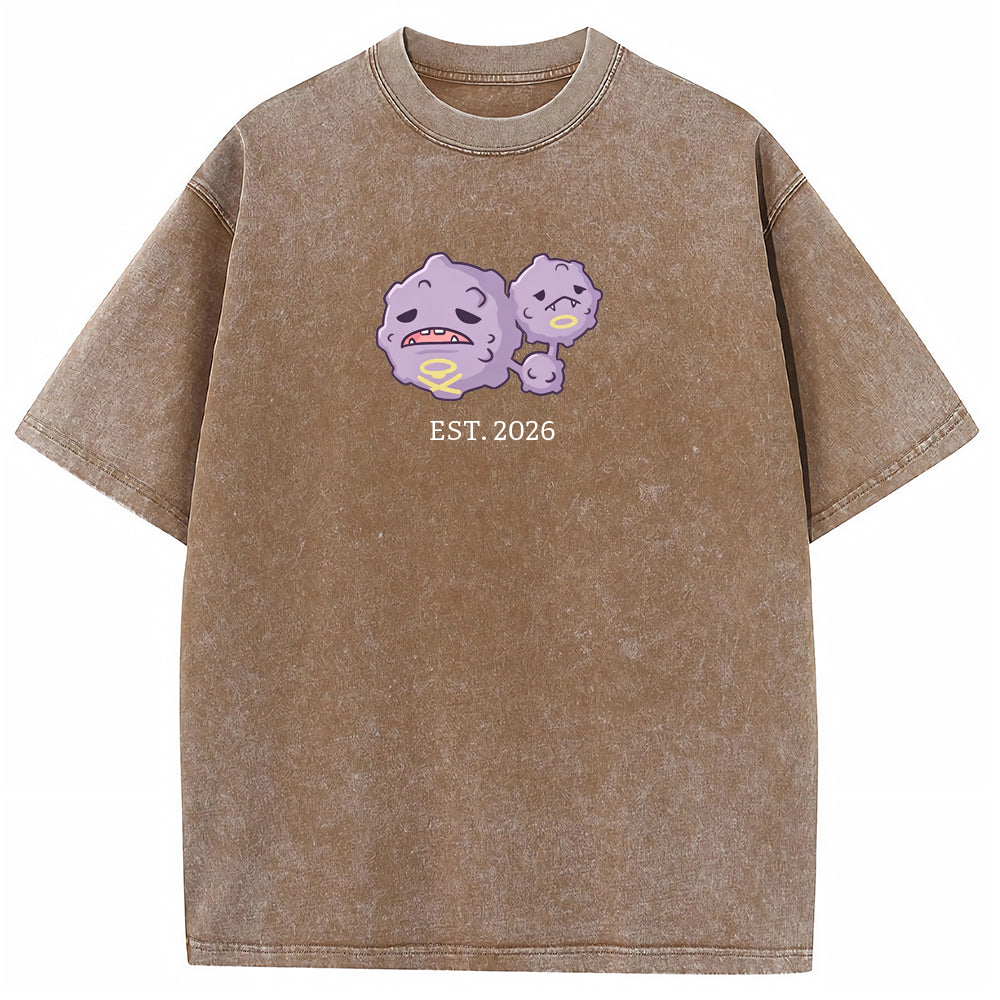 Cute Parent & Kid Weezing Vintage T-Shirt