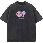 Cute Parent & Kid Weezing Vintage T-Shirt
