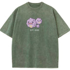 Cute Parent & Kid Weezing Vintage T-Shirt