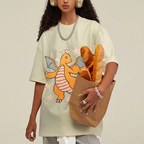 Pok¡§|mon Dragonite Unisex Vintage Washed Tee