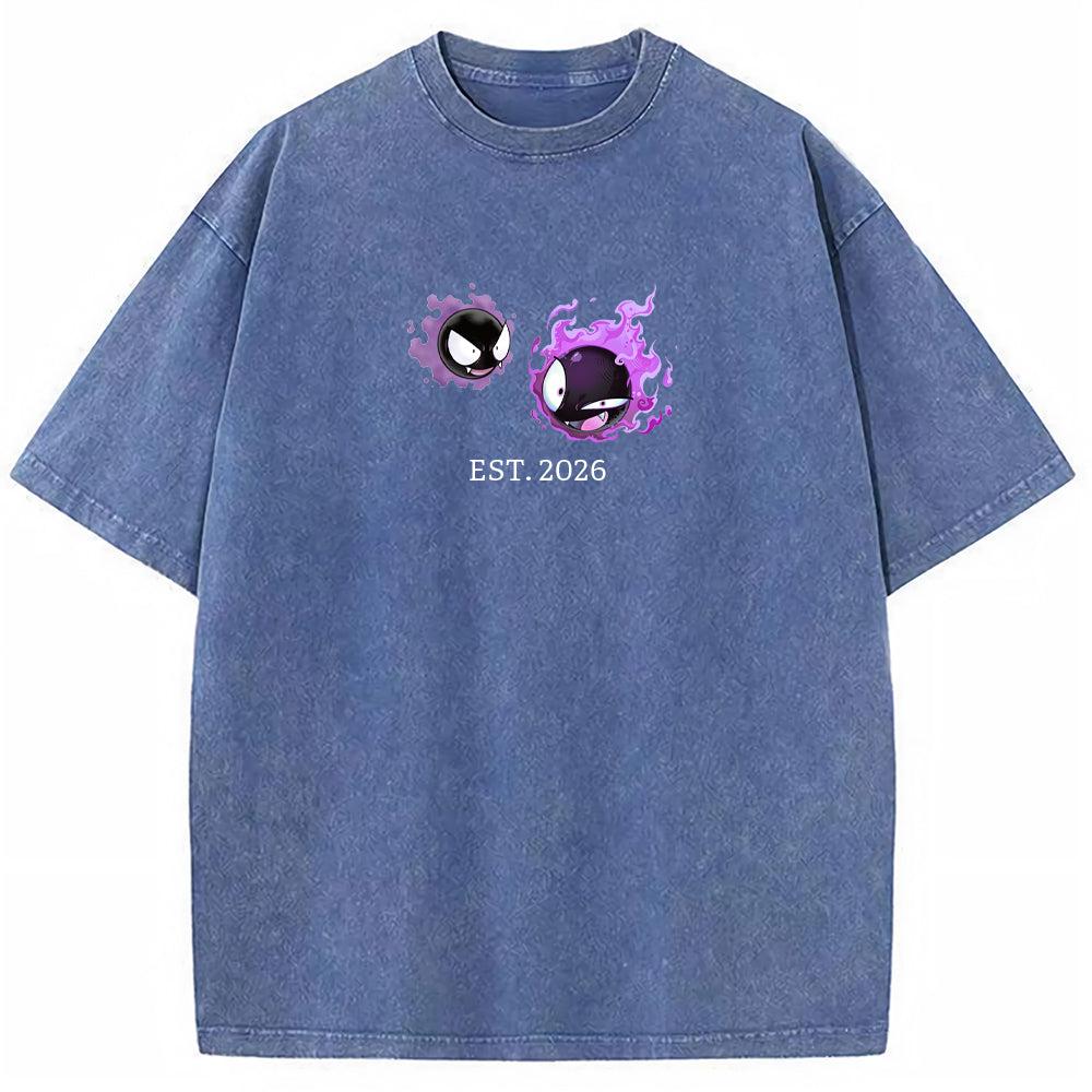 Cute Parent & Kid Gastly Vintage T-Shirt