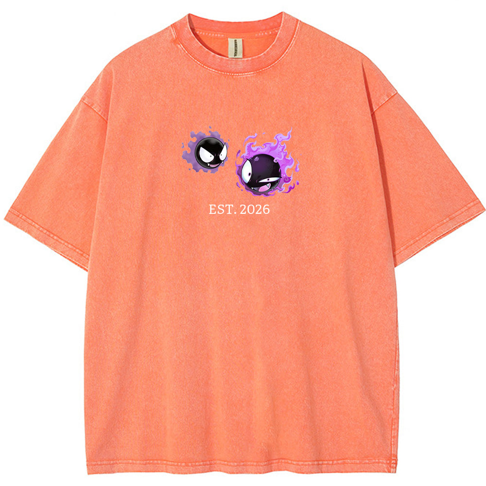 Cute Parent & Kid Gastly Vintage T-Shirt