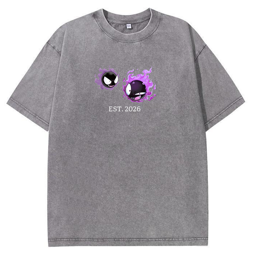 Cute Parent & Kid Gastly Vintage T-Shirt