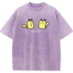 Cute Parent & Kid Pikachu Vintage Washed T-Shirt