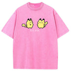 Cute Parent & Kid Pikachu Vintage Washed T-Shirt