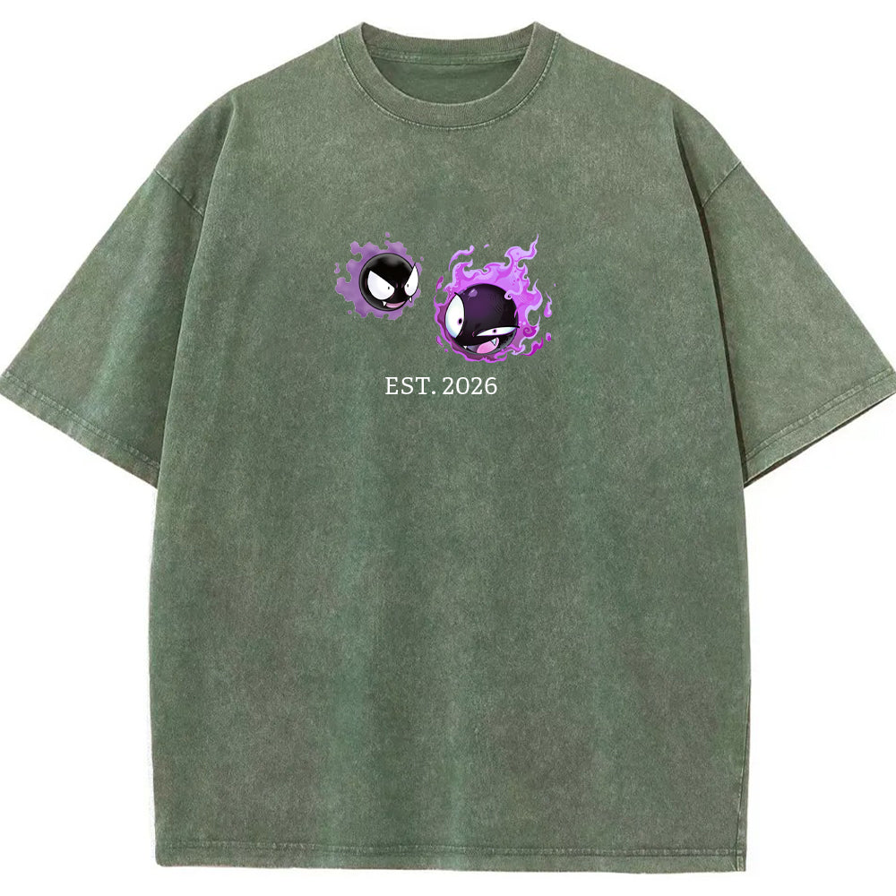 Cute Parent & Kid Gastly Vintage T-Shirt