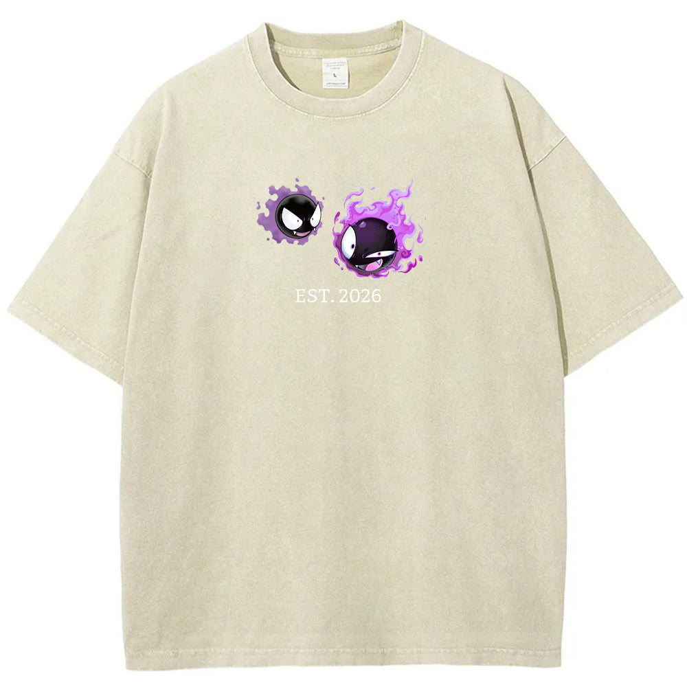 Cute Parent & Kid Gastly Vintage T-Shirt