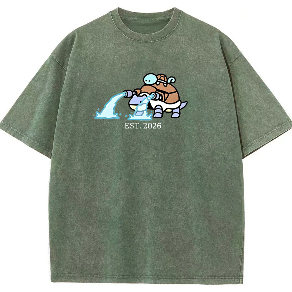 Cute Parent & Kid Blastoise Vintage T-Shirt
