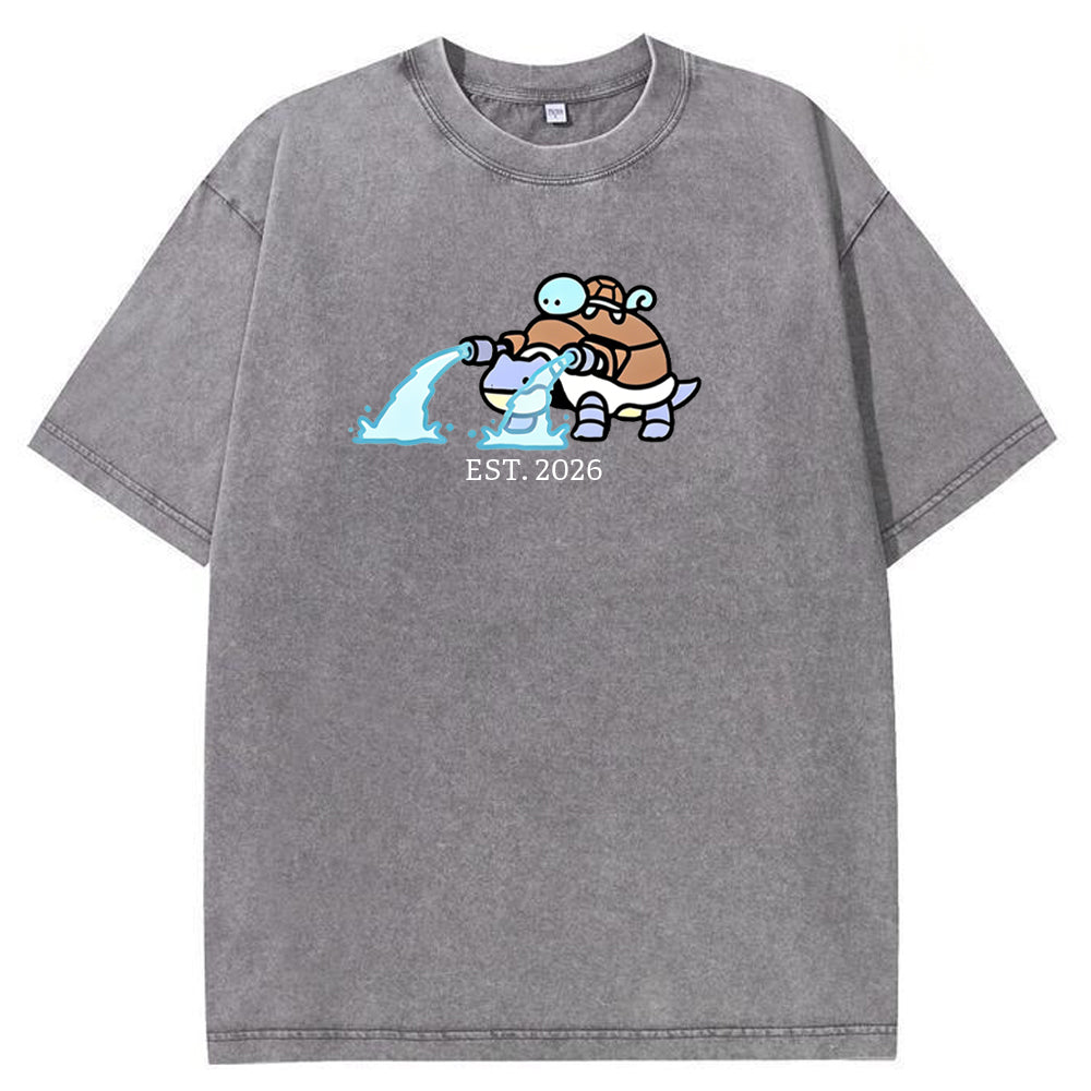 Cute Parent & Kid Blastoise Vintage T-Shirt