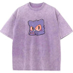 Mini Gengar & Ghastly Pocket Cute Cartoon Tee | Pokemon Anime