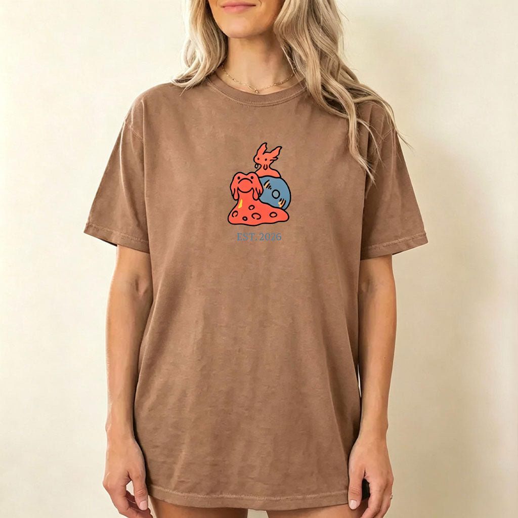 Cute Parent & Kid Slugma Vintage Washed T-Shirt