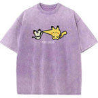 Cute Parent & Kid Pikachu Vintage T-Shirt
