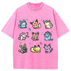 Vintage Cute Chibi Eeveelutions PKM Graphic T-Shirt