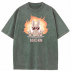 Funny Badass Mama Bunny Family Graphic Vintage Washed T-Shirt