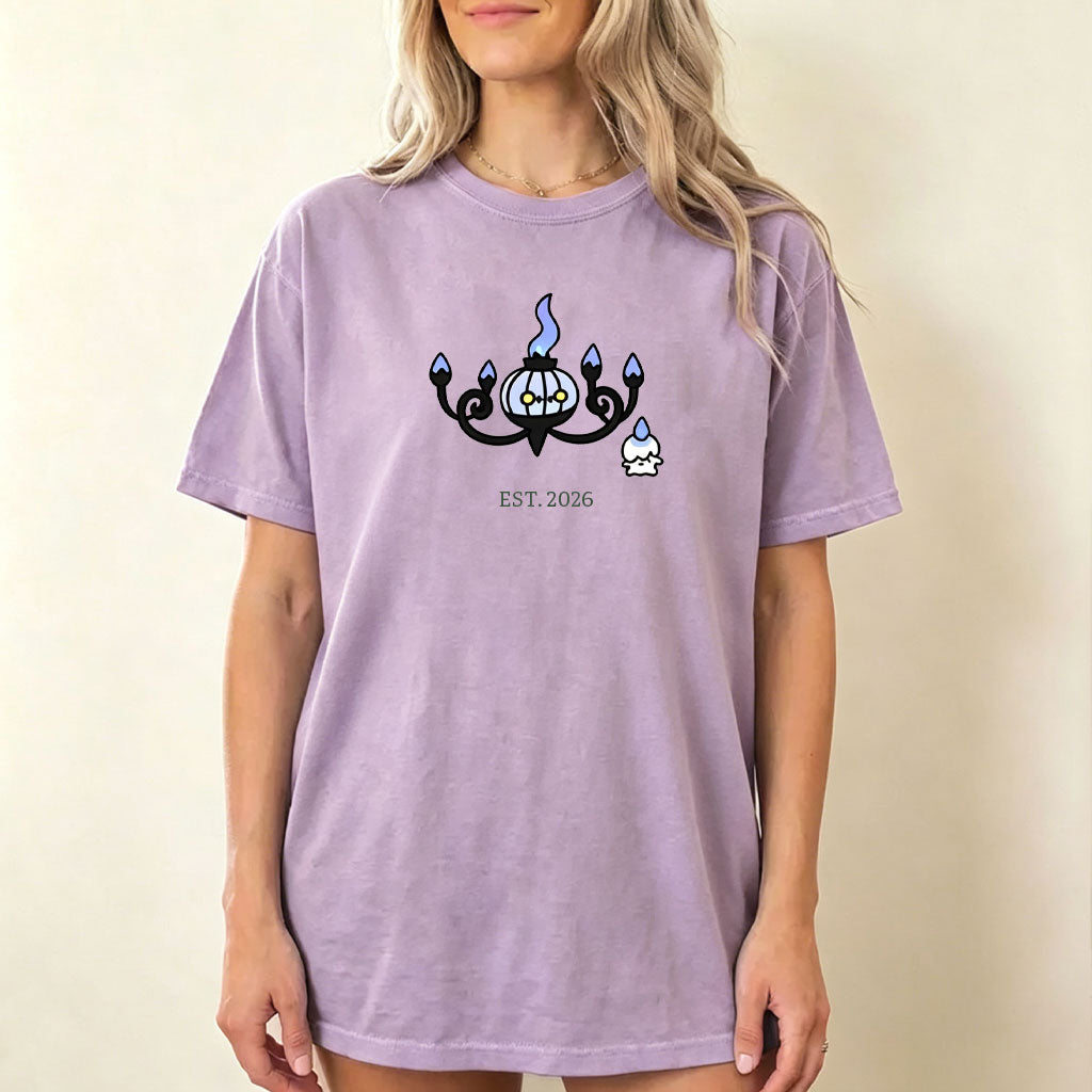 Cute Parent & Kid Chandelure Vintage Washed T-Shirt