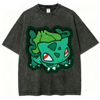 Cute Bulbasaur Unisex Vintage Washed Tee
