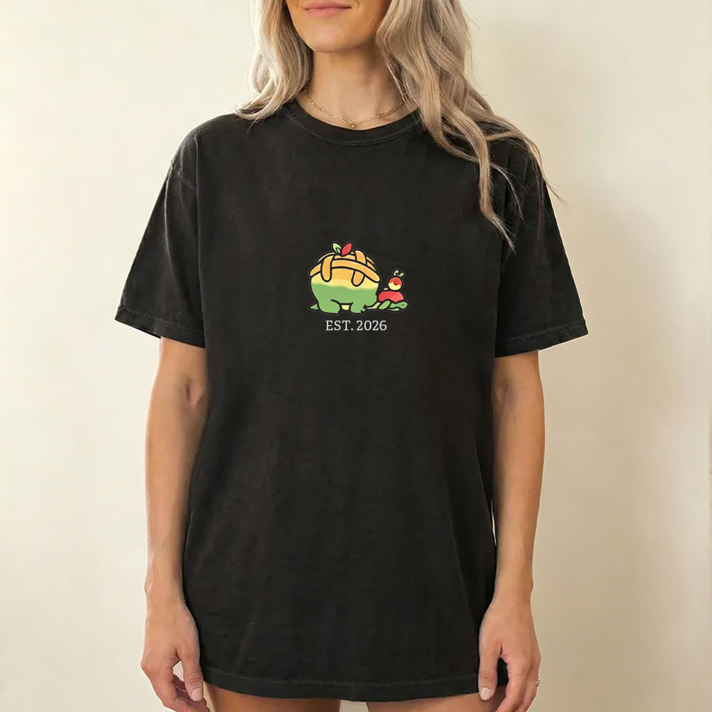 Cute Parent & Kid Appletun Vintage Washed T-Shirt