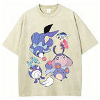 Pok?¡ì|mon Popplio And Mantyke Unisex Vintage Tee