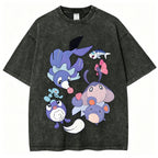 Pok?¡ì|mon Popplio And Mantyke Unisex Vintage Tee