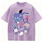 Pok?¡ì|mon Popplio And Mantyke Unisex Vintage Tee