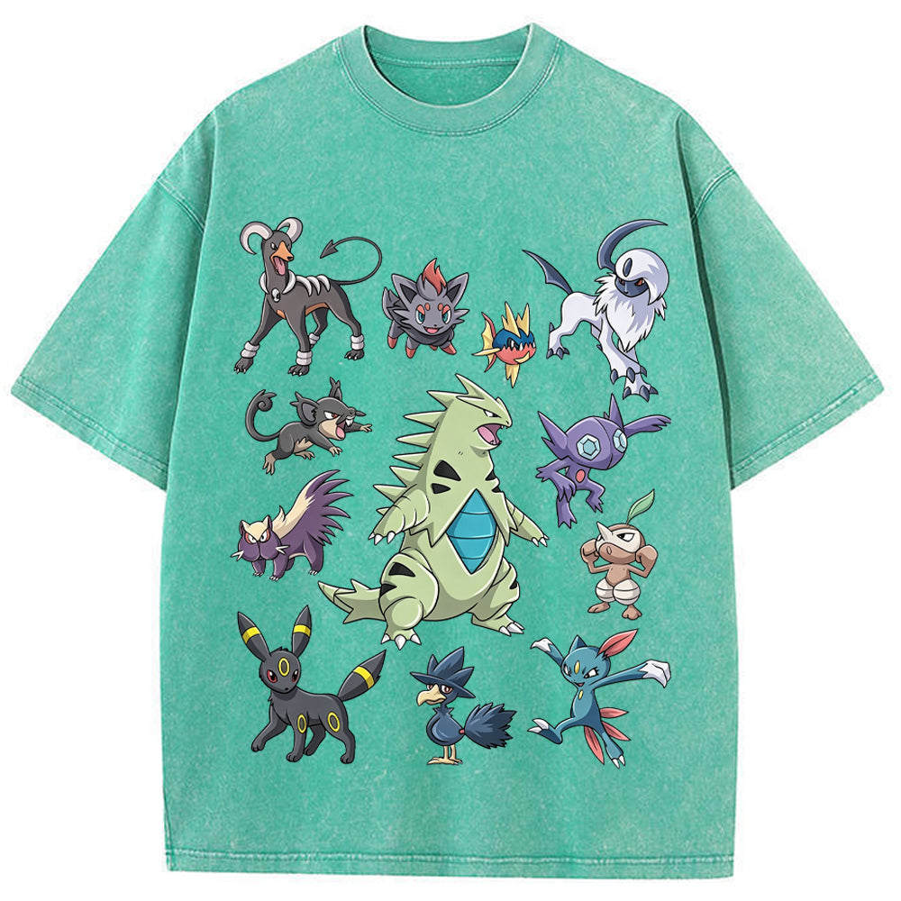 Dark Type Shadow Pokemon Collage Vintage T-Shirt | Pokemon Anime