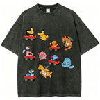 Pok¡§|mon Advanced Form Unisex Vintage Washed Tee
