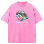 Parenting Is Hard Mudkip Parent Vintage Washed T-Shirt